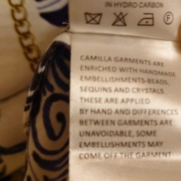 CAMILLA "Dutch Is Life" Tiered Frill Cotton V-Neck Open Back Maxi Dress, XL $899 - Picture 16 of 16